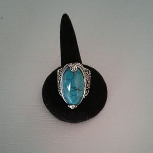 Vintage Antique Silver Punk Style Cocktail Ring